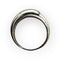Bague 52 Bague en or blanc 750 - Diamants blancs et noirs 58 Facettes 149067563