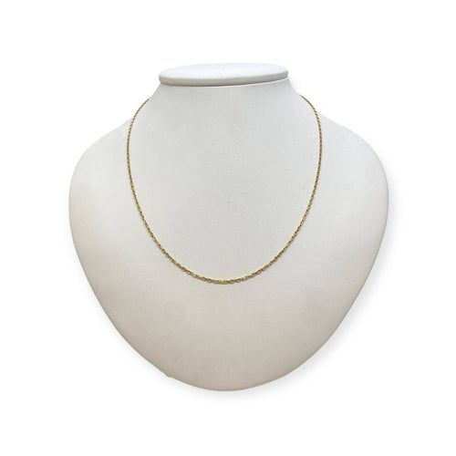 Collier Chaîne - Chaîne maille forçat en or jaune 750, 43 cm 58 Facettes 330090657