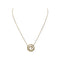Collier Collier cœur cerclé en or jaune 750 (18K) 58 Facettes 330092376