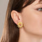Boucles d'oreilles Tiffany & Co. - Boucles d'oreilles fleurs en or jaune 18k et rubis 58 Facettes 243
