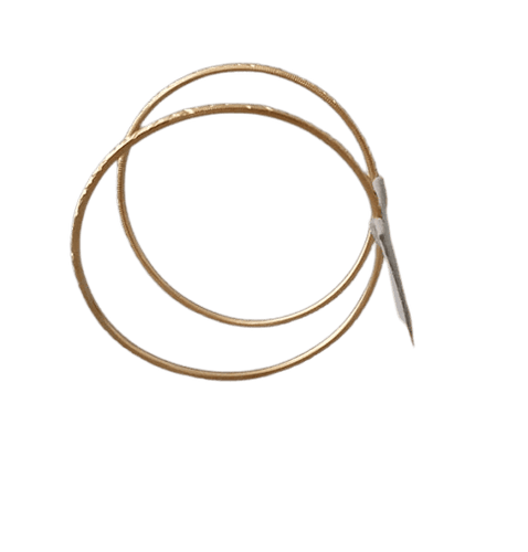 Bracelet Bracelets jonc fins gravés en or jaune 750 58 Facettes C/dk