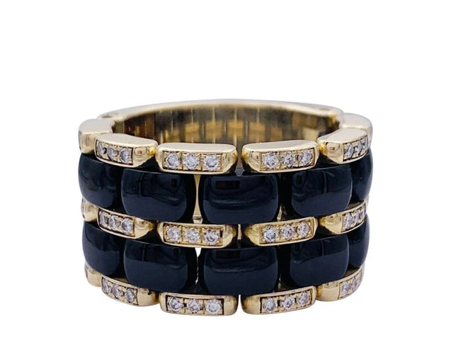 Bague 54 Chanel Ultra - Bague en or jaune 750 et diamants 58 Facettes Bague