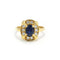 Bague 60.5 Bague en or jaune 750‰ avec saphir et diamants 58 Facettes 260084R