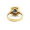 Bague 60.5 Bague en or jaune 750‰ avec saphir et diamants 58 Facettes 260084R