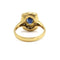 Bague 60.5 Bague en or jaune 750‰ avec saphir et diamants 58 Facettes 260084R