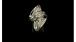 Bague 58 Bague nœud en or gris 750 sertie de diamants taille baguette 58 Facettes LP196