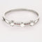 Bracelet Bracelet jonc ajouré en or gris 18K avec perles de culture et diamants 58 Facettes LF6