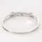 Bracelet Bracelet jonc ajouré en or gris 18K avec perles de culture et diamants 58 Facettes LF6