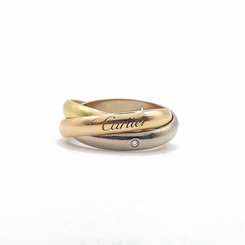 Bague 55 Cartier Trinity - Bague classique en or tricolore 18k et diamants 58 Facettes 247