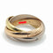 Bague 55 Cartier Trinity - Bague classique en or tricolore 18k et diamants 58 Facettes 247