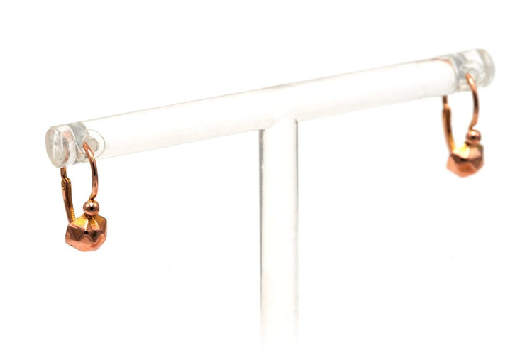 Boucles d'oreilles Boucles d'oreilles Art déco dormeuses en or jaune 18 carats 58 Facettes B825