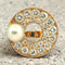 Bague 55 Henri Gargat - Bague Rétro-Modern en or jaune et diamants 58 Facettes Garg