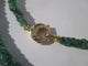Collier Collier ras-du-cou en émeraudes naturelles avec fermoir en or jaune 18 carats 58 Facettes Collier