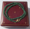Collier Collier ras-du-cou en émeraudes naturelles avec fermoir en or jaune 18 carats 58 Facettes Collier
