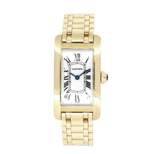 Sat Cartier Tank američki žuto zlato 
