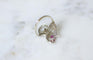 Bague 61 Arabesque - Bague en or blanc rubis birman et diamants 58 Facettes