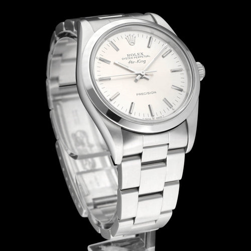 Rolex Air King Precision Watch - Automatic watch ref. 14000 in 34 mm steel 58 Facettes ROL/AIK/213