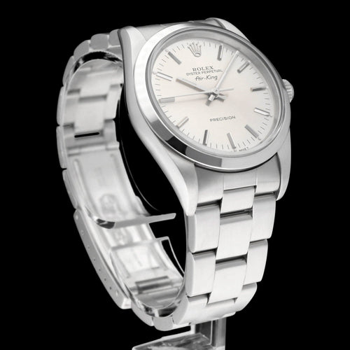 Rolex Air King Precision Watch - Automatic watch ref. 14000 in 34 mm steel 58 Facettes ROL/AIK/213