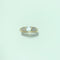 Anel 55.5 Anel em ouro amarelo 18 quilates com diamantes e pedra azul clara 58 Facettes 260100