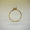 Ring 54 Ring with white pearl in 18-carat yellow gold 58 Facettes 250247