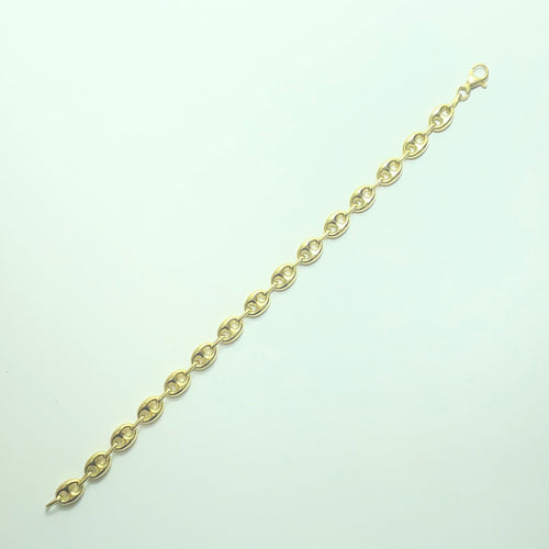 Bracelet Bracelet graine de café - Gourmette en or jaune 18 carats 58 Facettes 260104