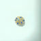 Ring 50 Vintage ring i 18 karat gult guld med safirer og diamanter 58 Facettes 260101