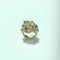 Ring 50 Vintage ring i 18 karat gult guld med safirer og diamanter 58 Facettes 260101
