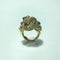 Ring 50 Vintage ring i 18 karat gult guld med safirer og diamanter 58 Facettes 260101