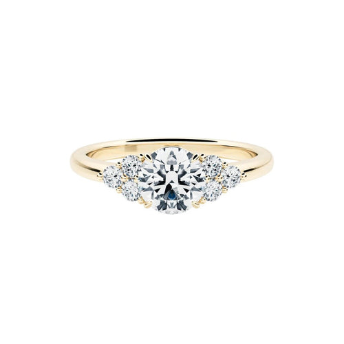 Ring 54 RINIA - Ring in 18 ct yellow gold and diamonds 58 Facettes UKD364774MM
