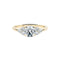 Ring 54 RINIA - Ring in 18 ct yellow gold and diamonds 58 Facettes UKD364774MM
