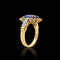 Bague 54 Bague années 1970 en or jaune 18 carats, saphir de Ceylan 6 ct et diamants 58 Facettes F31
