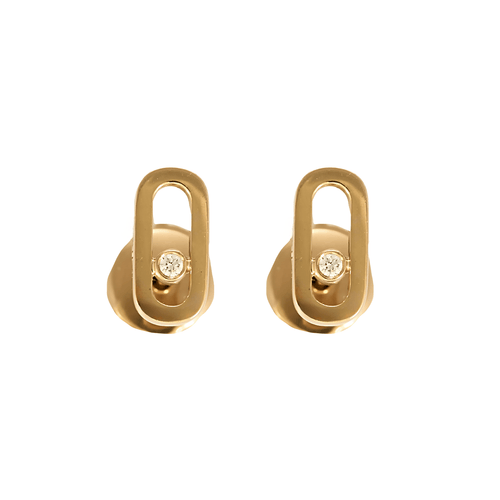 Boucles d'oreilles Messika - Boucles d'oreilles Move Uno en Or rose et diamants 58 Facettes 58FC44