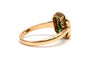 Bague 53 Bague contemporaine en or jaune avec émeraudes et diamants 58 Facettes 23363