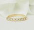 Bague 48 Demi-alliance - Bague en or jaune 18 kt et diamants 0,45 ct 58 Facettes 33653