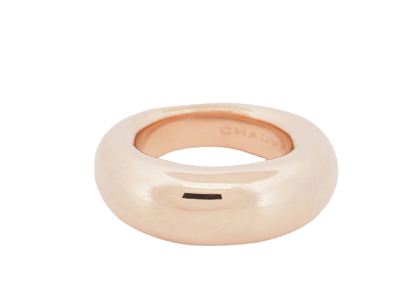 Bague 50 Chaumet - Bague jonc en or rose 58 Facettes 33666