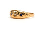 Bague 57 Art déco - Bague en or jaune 18 carats, diamants et saphirs 58 Facettes B832