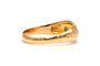 Bague 57 Art déco - Bague en or jaune 18 carats, diamants et saphirs 58 Facettes B832