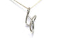 Pendentif Pendentif contemporain en or blanc 18 carats serti de diamants 58 Facettes B833