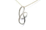 Pendentif Pendentif contemporain en or blanc 18 carats serti de diamants 58 Facettes B833