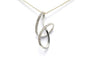Pendentif Pendentif contemporain en or blanc 18 carats serti de diamants 58 Facettes B833