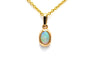 Pendentif Pendentif contemporain en or jaune 18 carats serti d’une opale 58 Facettes B835