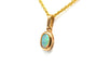 Pendentif Pendentif contemporain en or jaune 18 carats serti d’une opale 58 Facettes B835
