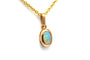 Pendentif Pendentif contemporain en or jaune 18 carats serti d’une opale 58 Facettes B835