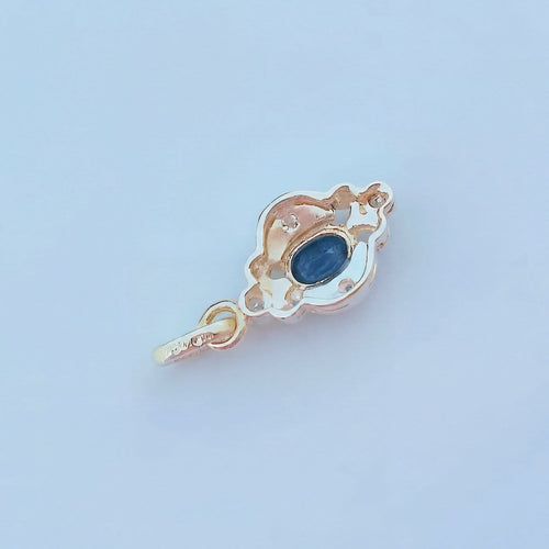 Pendentif Pendentif saphir et diamants en or jaune 18 K 58 Facettes 1751
