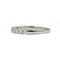 Bague 55 Demi-alliance - Bague en or blanc 750 sertie de diamants 58 Facettes 260081R