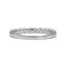 Bague 55 Demi-alliance - Bague en or blanc 750 sertie de diamants 58 Facettes 260081R