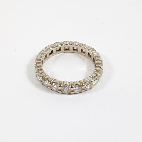 Bague 54 Alliance américaine - Bague en or 750 sertie de diamants 3,04 ct 58 Facettes LP230