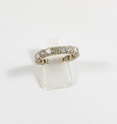 Bague 54 Alliance américaine - Bague en or 750 sertie de diamants 3,04 ct 58 Facettes LP230