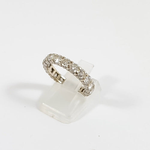 Bague 54 Alliance américaine - Bague en or 750 sertie de diamants 3,04 ct 58 Facettes LP230
