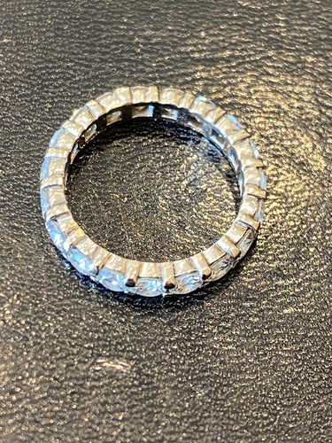 Bague 54 Alliance américaine - Bague en or 750 sertie de diamants 3,04 ct 58 Facettes LP230